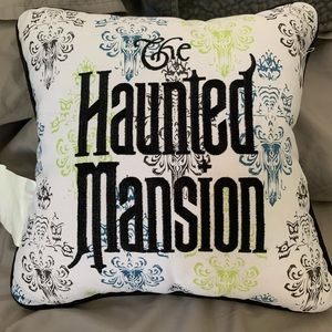 Haunted mansion throw pillow